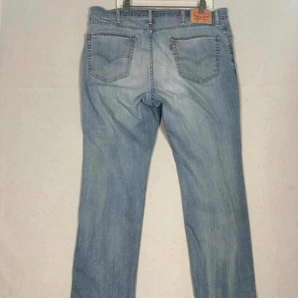 Levis 541 Jeans Mens 38X30 Blue Athletic Tapered Fit Light Wash Stretch Denim